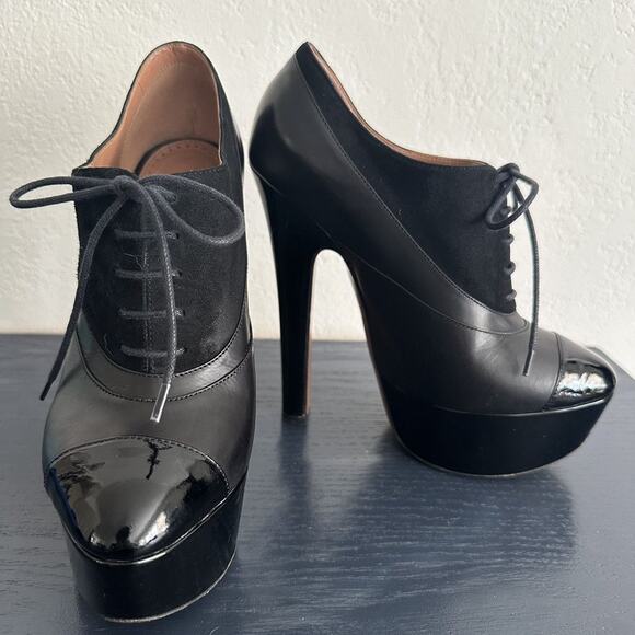 Seen on Victoria Beckham Alaïa Oxford Stiletto Booties EU 38.5 Black - Picture 12 of 12